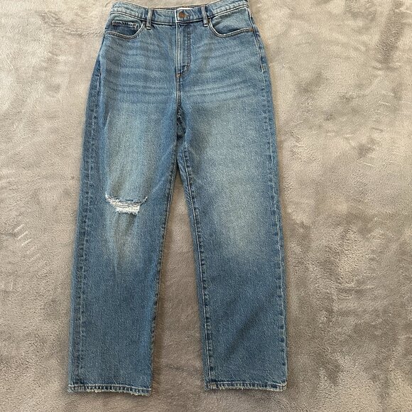 NWT Loft The Straight High Rise Jeans Women's size 27/4 - Picture 1 of 7